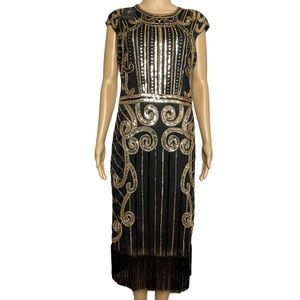 Visión For Innovation Dress Woman’s M Black & Gold